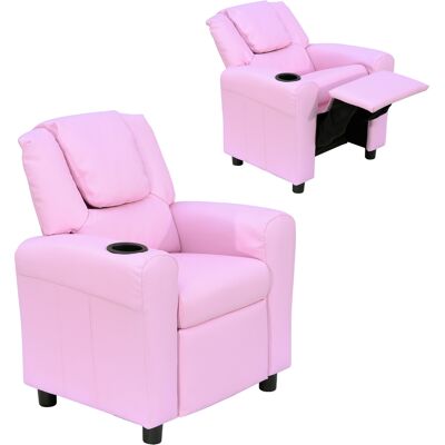 VIVACASA Canapé Enfant Rose 3-6 Ans Repose Pieds Porte Gobelets Dossier Réglable Inclinable, Fauteuil Relax Enfant - Publicité VIVACASA Canapé Enfant Rose 3-6 Ans Repose Pieds Porte Gobelets Dossier Réglable Inclinable, Fauteuil Relax Enfant - Publicité