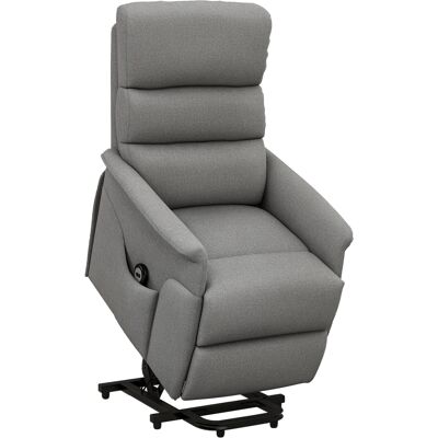 OEM Fauteuil Releveur Électrique Avec Repose-pied Dossier Inclinable Télécommande Et Pochette Gris - Publicité OEM Fauteuil Releveur Électrique Avec Repose-pied Dossier Inclinable Télécommande Et Pochette Gris - Publicité