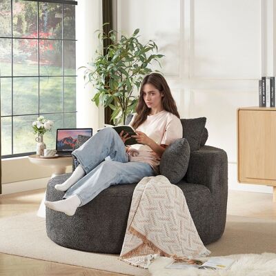 OEM Fauteuil En Mousse Chenille, Aucun Assemblage Requis, Canapé-lit Moelleux Et Moderne, Adapté Au Salon, À La Chambre, Au Séjour Et À La Salle D'Exposition. Publicité OEM Fauteuil En Mousse Chenille, Aucun Assemblage Requis, Canapé-lit Moelleux Et Moderne, Adapté Au Salon, À La Chambre, Au Séjour Et À La Salle D'Exposition. Publicité