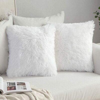 OEM Lot De 2 Coussins En Fausse Fourrure Moelleuse, Housse De Coussin Décorative En Fourrure Artificielle Douce, Pour Canapé Ou Chambre, 43 X 43 Cm - Publicité OEM Lot De 2 Coussins En Fausse Fourrure Moelleuse, Housse De Coussin Décorative En Fourrure Artificielle Douce, Pour Canapé Ou Chambre, 43 X 43 Cm - Publicité