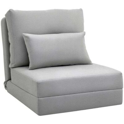 YULINLAND Fauteuil De Sol Avec Matelas Pliable, Design 2-en-1, Coussin Amovible, Dimensions 60 × 80 × 56 Cm, Couleur Gris - Publicité YULINLAND Fauteuil De Sol Avec Matelas Pliable, Design 2-en-1, Coussin Amovible, Dimensions 60 × 80 × 56 Cm, Couleur Gris - Publicité