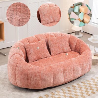 OEM Pouf Poire Confortable Et Résistant, Avec Dossier Haut, Pour Adultes Et Enfants, Intérieur Et Extérieur, Fauteuil De Sol Moelleux (chenille Rose) - Publicité OEM Pouf Poire Confortable Et Résistant, Avec Dossier Haut, Pour Adultes Et Enfants, Intérieur Et Extérieur, Fauteuil De Sol Moelleux (chenille Rose) - Publicité