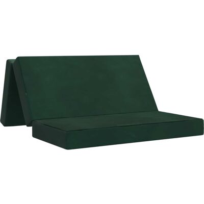 Canapé-lit Pliable 160 X 67 X 45 Cm Vert Foncé Vidaxl - Publicité Canapé-lit Pliable 160 X 67 X 45 Cm Vert Foncé Vidaxl - Publicité