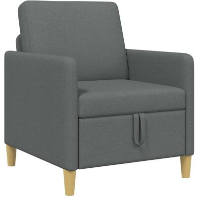 Sofa Avec Rangement Gris Foncé 72 X 78 X 87 Cm Polyester Vidaxl - Publicité Sofa Avec Rangement Gris Foncé 72 X 78 X 87 Cm Polyester Vidaxl - Publicité