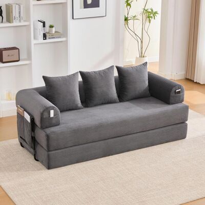 OEM Ce Canapé Pliable Et Compressible Est Doté D'Une Structure Métallique Robuste, De Poches Latérales Et De Trois Coussins. Créez Un Espace De Détente Personnalisé Selon Vos Envies. Son Design Moderne, - Publicité OEM Ce Canapé Pliable Et Compressible Est Doté D'Une Structure Métallique Robuste, De Poches Latérales Et De Trois Coussins. Créez Un Espace De Détente Personnalisé Selon Vos Envies. Son Design Moderne, - Publicité