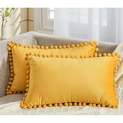 FANGMEDIA Housse Coussin 30x50 Cm Jaune Moutarde Decoration Salon Maison Scandinave Lot De 2 Protege Oreiller Velours Doux Double Face Rectangulaire À Couleur Uni Pour Coussin Fauteuil Bureau - Publicité FANGMEDIA Housse Coussin 30x50 Cm Jaune Moutarde Decoration Salon Maison Scandinave Lot De 2 Protege Oreiller Velours Doux Double Face Rectangulaire À Couleur Uni Pour Coussin Fauteuil Bureau - Publicité