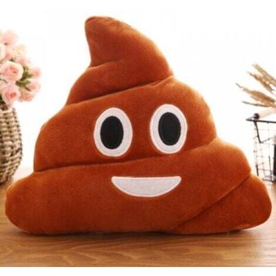 OEM Coussin En Peluche Emoji, Smiley, 35 Cm, Marron, Mignon, Drôle, Cadeau Amusant Pour Amis, Étudiants, Enfants-dou - Publicité OEM Coussin En Peluche Emoji, Smiley, 35 Cm, Marron, Mignon, Drôle, Cadeau Amusant Pour Amis, Étudiants, Enfants-dou - Publicité