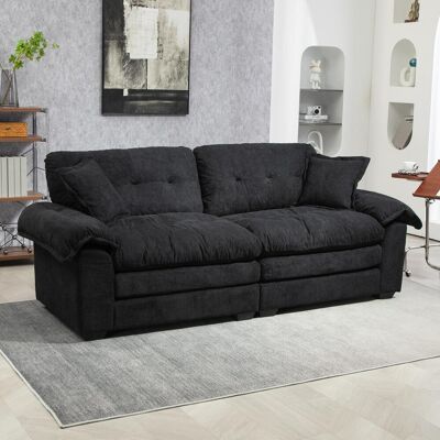 OEM Canapé Deux Places Profond En Chenille De 213 Cm, Coussin Double Couche (mousse À Mémoire De Forme + Ressorts Ensachés Individuellement) – Un Canapé Deux Places Confortable Adapté Aux Petits Salons, - Publicité OEM Canapé Deux Places Profond En Chenille De 213 Cm, Coussin Double Couche (mousse À Mémoire De Forme + Ressorts Ensachés Individuellement) – Un Canapé Deux Places Confortable Adapté Aux Petits Salons, - Publicité