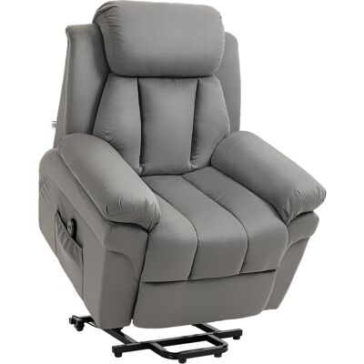 OEM Fauteuil De Relaxation Électrique Fauteuil Releveur Inclinable Avec Repose-pied Ajustable Gris - Publicité OEM Fauteuil De Relaxation Électrique Fauteuil Releveur Inclinable Avec Repose-pied Ajustable Gris - Publicité