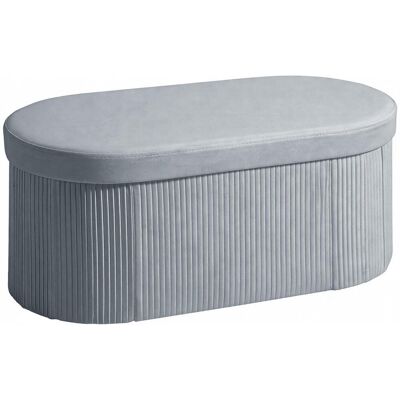 OEM Banc Coffre Ottoman Avec Coffre De Rangement Pliable, 72 L, 76 X 38 X 35 Cm, Revêtement En Velours, Gris Foncé. Publicité OEM Banc Coffre Ottoman Avec Coffre De Rangement Pliable, 72 L, 76 X 38 X 35 Cm, Revêtement En Velours, Gris Foncé. Publicité
