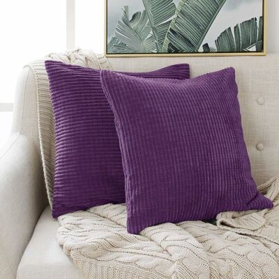 OEM Lot De 2 Housse De Coussin Violet Clair En Velours 45x45cm Pour Salon Housse De Coussin Decoratif - Publicité OEM Lot De 2 Housse De Coussin Violet Clair En Velours 45x45cm Pour Salon Housse De Coussin Decoratif - Publicité