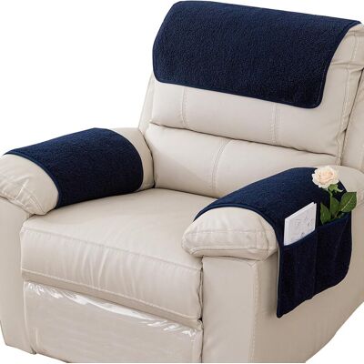 OEM Couverture D'Appuie-bras, Protecteur De Fauteuil, Glissement Protecteur De Meubles, Poche De Stockage Latérale, Couverture D'Appuie-bras Pour Fauteuil, Chaise, Canapé, 1 Siège 3pcs, Bleu Marine - Publicité OEM Couverture D'Appuie-bras, Protecteur De Fauteuil, Glissement Protecteur De Meubles, Poche De Stockage Latérale, Couverture D'Appuie-bras Pour Fauteuil, Chaise, Canapé, 1 Siège 3pcs, Bleu Marine - Publicité
