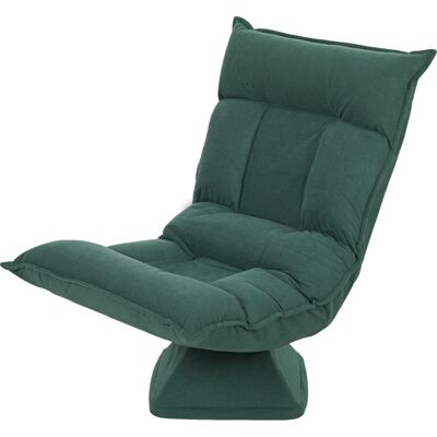 ACKERMAN Chaise De Sol Pivotante À 360° Avec Dossier Réglable En 5 Positions, Canapé De Sol Pliable Rembourré Pour Méditation, Fauteuil Paresseux Pour Salon, Jeu Et Lecture, Vert - Publicité ACKERMAN Chaise De Sol Pivotante À 360° Avec Dossier Réglable En 5 Positions, Canapé De Sol Pliable Rembourré Pour Méditation, Fauteuil Paresseux Pour Salon, Jeu Et Lecture, Vert - Publicité