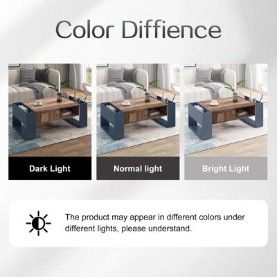 OEM Couchtisch Aus Holzmaserung, Mit Eine Grifflose Schublade, Ein Staufach Und Heckstaufach,doppelseitiger Stauraum. Mit Staufächern Auf Beiden Seiten. Wohnzimmer-sofatisch, Großer Stauraum. Anthrazit. Publicité OEM Couchtisch Aus Holzmaserung, Mit Eine Grifflose Schublade, Ein Staufach Und Heckstaufach,doppelseitiger Stauraum. Mit Staufächern Auf Beiden Seiten. Wohnzimmer-sofatisch, Großer Stauraum. Anthrazit. Publicité