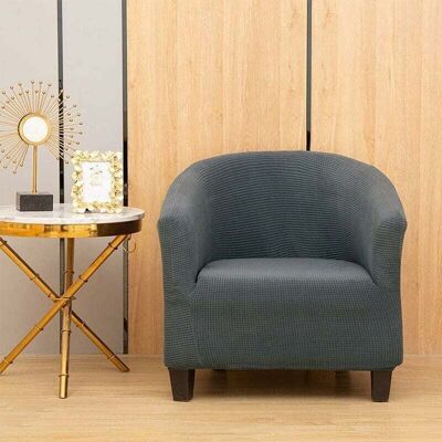 OEM Housse De Fauteuil Extensible Jacquard Avec Accoudoirs. Pour Fauteuil De Café Et Relaxation (gris Foncé) - Publicité OEM Housse De Fauteuil Extensible Jacquard Avec Accoudoirs. Pour Fauteuil De Café Et Relaxation (gris Foncé) - Publicité
