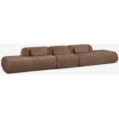 Canapé Modulaire 3 Pièces Avec Double Méridienne En Chenille Emballé Sous Vide Merida Sklum - Publicité Canapé Modulaire 3 Pièces Avec Double Méridienne En Chenille Emballé Sous Vide Merida Sklum - Publicité