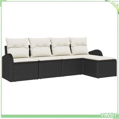 OEM Ensemble De Canapés - Fafeicy - 3354666 - Modulaire - Polyrotin - Noir Et Blanc - Publicité OEM Ensemble De Canapés - Fafeicy - 3354666 - Modulaire - Polyrotin - Noir Et Blanc - Publicité