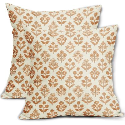 OEM Taies D'Oreiller Imprimées Orange Brûlé De 45 X 45 Cm, Housses De Coussin De Style Bohème Champêtre À Motifs Floraux Vintage, Convenant Aux Canapés Et Lits De Style Campagnard. Publicité OEM Taies D'Oreiller Imprimées Orange Brûlé De 45 X 45 Cm, Housses De Coussin De Style Bohème Champêtre À Motifs Floraux Vintage, Convenant Aux Canapés Et Lits De Style Campagnard. Publicité