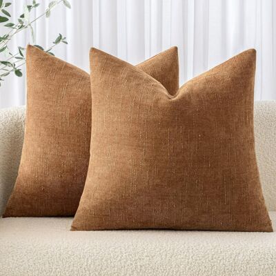 OEM Housses De Canapé Sugarmom Deux Pièces, Douces Et Texturées, Idéales Pour Les Canapés Et Les Chambres, 45 X 45 Cm, Marron - Publicité OEM Housses De Canapé Sugarmom Deux Pièces, Douces Et Texturées, Idéales Pour Les Canapés Et Les Chambres, 45 X 45 Cm, Marron - Publicité