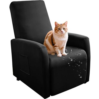 Vision Housse Extensible Imperméable Pour Fauteuil Inclinable, Ensemble De 4 Pièces, Couleur Unie, Housse De Canapé Antidérapante Avec Poche Latérale, Protection Lavable Pour Fauteuil Inclinable - Noir - Publicité Vision Housse Extensible Imperméable Pour Fauteuil Inclinable, Ensemble De 4 Pièces, Couleur Unie, Housse De Canapé Antidérapante Avec Poche Latérale, Protection Lavable Pour Fauteuil Inclinable - Noir - Publicité