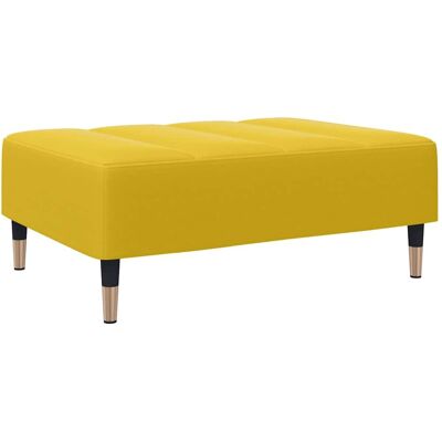 DESIGN IN Repose-pied Jaune 77x55x31 Cm Velours - Publicité DESIGN IN Repose-pied Jaune 77x55x31 Cm Velours - Publicité