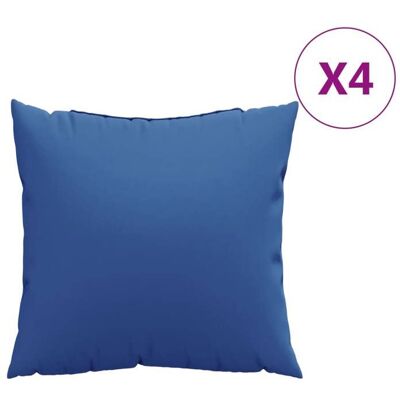 OEM 4 Coussins De Canapé, Bleu Royal, 50x50 Cm, Tissu 100 % Polyester, Fibre Creuse, Imperméables, Pour Salon Ou Séjour - Publicité OEM 4 Coussins De Canapé, Bleu Royal, 50x50 Cm, Tissu 100 % Polyester, Fibre Creuse, Imperméables, Pour Salon Ou Séjour - Publicité