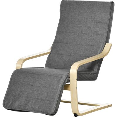 OEM Fauteuil Luxe Repose-pied Réglable 94x66,5x100 Cm Gris - Publicité OEM Fauteuil Luxe Repose-pied Réglable 94x66,5x100 Cm Gris - Publicité
