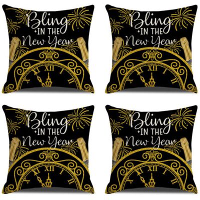 OEM Bonne Année Housses De Coussin Décoratives Pour Le Nouvel An Et Les Fêtes D'Hiver, Parfaites Pour Décorer Votre Canapé Ou Votre Fauteuil - Publicité OEM Bonne Année Housses De Coussin Décoratives Pour Le Nouvel An Et Les Fêtes D'Hiver, Parfaites Pour Décorer Votre Canapé Ou Votre Fauteuil - Publicité