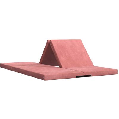 Canapé-lit Pliable 140 X 67 X 45 Cm Rose Vidaxl - Publicité Canapé-lit Pliable 140 X 67 X 45 Cm Rose Vidaxl - Publicité
