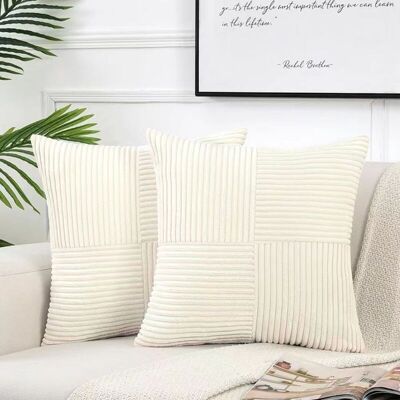 OEM Lot De 2 Housses De Coussin En Lin, Décoratives, 40x40 Cm, Pour Canapé, Bureau, Hôtel, Blanc Laiteux. Publicité OEM Lot De 2 Housses De Coussin En Lin, Décoratives, 40x40 Cm, Pour Canapé, Bureau, Hôtel, Blanc Laiteux. Publicité