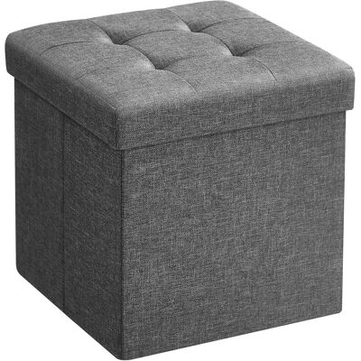 OEM Pouf De Rangement Pliable, Petit Modèle 30 X 30 Cm, Repose-pieds Cubique Avec Rangement Intégré, Charge Maximale 130 Kg, Pour Salon, Chambre, Dortoir, Gris Foncé - Publicité OEM Pouf De Rangement Pliable, Petit Modèle 30 X 30 Cm, Repose-pieds Cubique Avec Rangement Intégré, Charge Maximale 130 Kg, Pour Salon, Chambre, Dortoir, Gris Foncé - Publicité