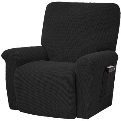 HERUSI Ensemble De 4 Housses Extensibles Pour Fauteuil Tv, Fauteuil, Chaise Berçante, Fauteuil Inclinable. Publicité HERUSI Ensemble De 4 Housses Extensibles Pour Fauteuil Tv, Fauteuil, Chaise Berçante, Fauteuil Inclinable. Publicité