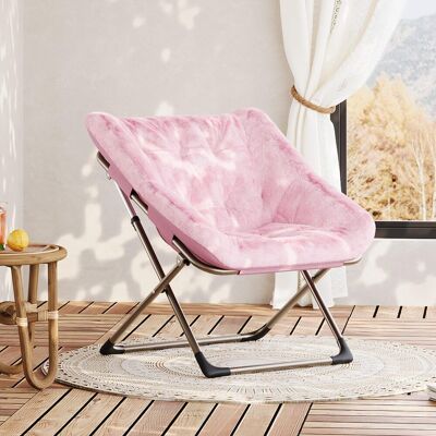 ZOOMBUGGY Fauteuil Papasan Lune Poudre De Cuir – Pieds Dorés – Structure Fer Et Fourrure De Lapin – Chaise D'Accent Confortable – Idéal Pour Salon Et Chambre À Coucher - Publicité ZOOMBUGGY Fauteuil Papasan Lune Poudre De Cuir – Pieds Dorés – Structure Fer Et Fourrure De Lapin – Chaise D'Accent Confortable – Idéal Pour Salon Et Chambre À Coucher - Publicité