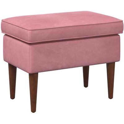 Pouf Rose 55 X 35 X 41 Cm Velours Vidaxl - Publicité Pouf Rose 55 X 35 X 41 Cm Velours Vidaxl - Publicité