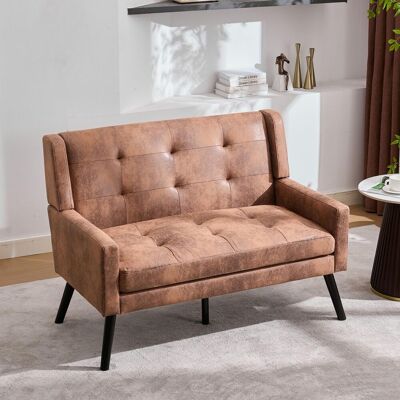 OEM Banc En Lin Haut De Gamme (2 Places) Avec Pieds Antidérapants En Bois Massif Et Coussin En Mousse Haute Densité – Fauteuil D'Appoint Capitonné Pour Salon, Chambre Et Bureau - Publicité OEM Banc En Lin Haut De Gamme (2 Places) Avec Pieds Antidérapants En Bois Massif Et Coussin En Mousse Haute Densité – Fauteuil D'Appoint Capitonné Pour Salon, Chambre Et Bureau - Publicité