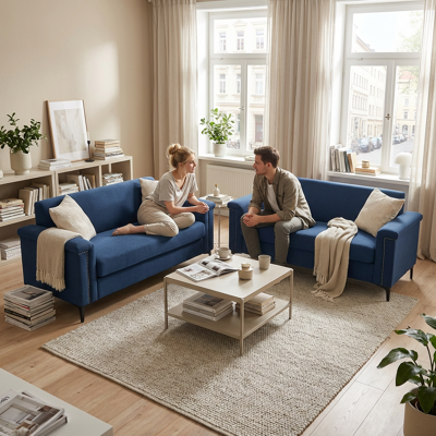 ACKERMAN Ensemble Canapé 2 Places En Tissu Moderne (172 Cm) – Rembourrage Moelleux, Structure Robuste, Gain De Place Pour Appartement, Salon Ou Bureau - Publicité ACKERMAN Ensemble Canapé 2 Places En Tissu Moderne (172 Cm) – Rembourrage Moelleux, Structure Robuste, Gain De Place Pour Appartement, Salon Ou Bureau - Publicité