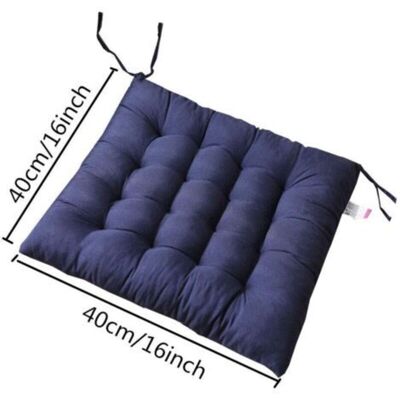 URSUS 4 Coussins De Chaises Carrés 40x40 Coussins De Siège Décoration Maison Coussin Mat Matelassée,confortable Et Coloré - Idéal Pour Intérieur Et Extérieur (4 Bleu Foncé) - Publicité URSUS 4 Coussins De Chaises Carrés 40x40 Coussins De Siège Décoration Maison Coussin Mat Matelassée,confortable Et Coloré - Idéal Pour Intérieur Et Extérieur (4 Bleu Foncé) - Publicité