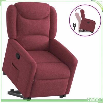 OEM Fauteuil Inclinable - Faf7291712427411 - Rouge Bordeaux - Releveur Électrique - Tissu 100% Polyester - Publicité OEM Fauteuil Inclinable - Faf7291712427411 - Rouge Bordeaux - Releveur Électrique - Tissu 100% Polyester - Publicité