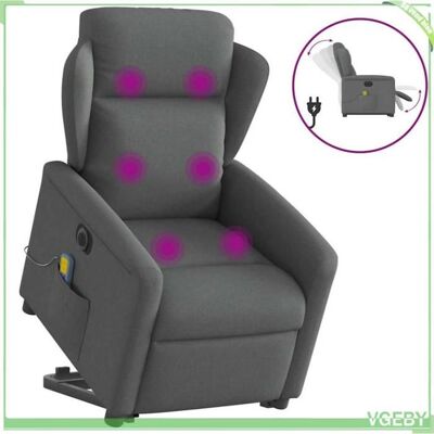 OEM Fauteuil Inclinable De Massage Électrique - Modèle 3303165 - Moteur Levage Électrique - Massage 6 Points - Tissu Gris Foncé - Publicité OEM Fauteuil Inclinable De Massage Électrique - Modèle 3303165 - Moteur Levage Électrique - Massage 6 Points - Tissu Gris Foncé - Publicité