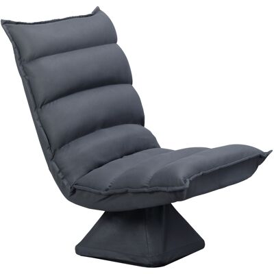 VOENCSU Fauteuil À Siège Pivotant, Dossier Inclinable, Rembourrage Doux, Revêtement Respirant, Gris Foncé, 62 × 70 × 95 cm - Publicité VOENCSU Fauteuil À Siège Pivotant, Dossier Inclinable, Rembourrage Doux, Revêtement Respirant, Gris Foncé, 62 × 70 × 95 cm - Publicité