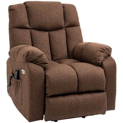 ARRIGONI Fauteuil Releveur Electrique Avec Fonction Inclinaison Et Telecommande 92 X 95 X 107 Cm Marron - Publicité ARRIGONI Fauteuil Releveur Electrique Avec Fonction Inclinaison Et Telecommande 92 X 95 X 107 Cm Marron - Publicité