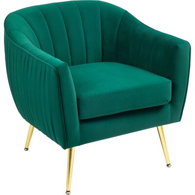 VOENCSU Fauteuil De Salon Rembourré Avec Accoudoirs Et Dossier, Design Moderne, Pieds Métalliques (71 × 72 × 73 cm), Vert - Publicité VOENCSU Fauteuil De Salon Rembourré Avec Accoudoirs Et Dossier, Design Moderne, Pieds Métalliques (71 × 72 × 73 cm), Vert - Publicité
