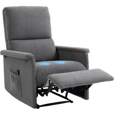 OEM Fauteuil De Massage Inclinable, Fauteuil De Relaxation, Dossier Réglable, Large Assise, Repose-pied, 69x84x99cm, Gris - Publicité OEM Fauteuil De Massage Inclinable, Fauteuil De Relaxation, Dossier Réglable, Large Assise, Repose-pied, 69x84x99cm, Gris - Publicité