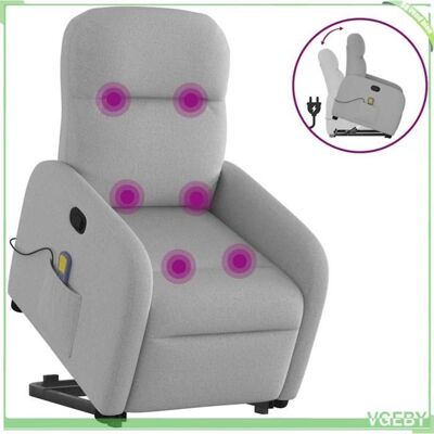 OEM Fauteuil Inclinable De Massage - 3302991 - Gris Nuage - Levage Électrique - Massage 6 Points - Publicité OEM Fauteuil Inclinable De Massage - 3302991 - Gris Nuage - Levage Électrique - Massage 6 Points - Publicité