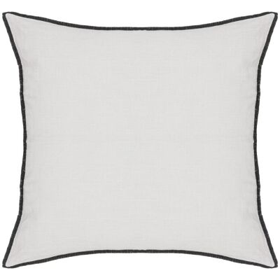 Coussin Coton Et Lin Déhoussable "linah" 45 X 45 Cm Atmosphera - Linah Blanc - Linah Blanc - - Publicité Coussin Coton Et Lin Déhoussable "linah" 45 X 45 Cm Atmosphera - Linah Blanc - Linah Blanc - - Publicité