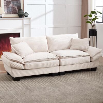OEM Un Canapé Deux Places Moderne Et Minimaliste Avec Un Matelas En Duvet. Un Seul Coussin Suffit Confortable Et Spacieux, Il Convient Aux Salons, Chambres Et Bureaux. Beige. Publicité OEM Un Canapé Deux Places Moderne Et Minimaliste Avec Un Matelas En Duvet. Un Seul Coussin Suffit Confortable Et Spacieux, Il Convient Aux Salons, Chambres Et Bureaux. Beige. Publicité