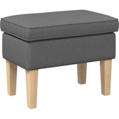 Pouf Gris Foncé 55 X 35 X 41 Cm Tissu Vidaxl - Publicité Pouf Gris Foncé 55 X 35 X 41 Cm Tissu Vidaxl - Publicité