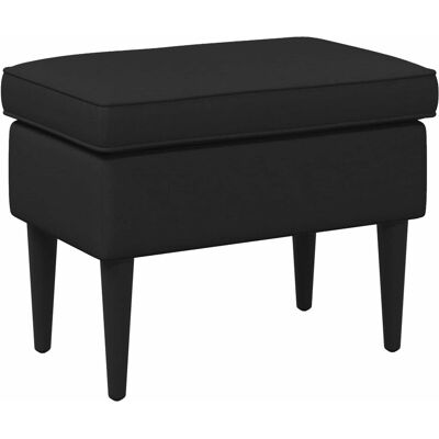 Pouf Noir 55 X 35 X 41 Cm Tissu Vidaxl - Publicité Pouf Noir 55 X 35 X 41 Cm Tissu Vidaxl - Publicité