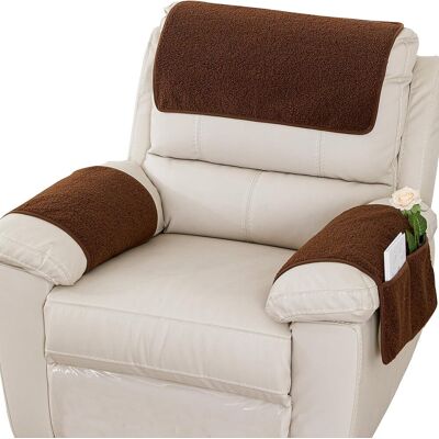 OEM Couverture D'Appuie-bras, Protecteur De Fauteuil, Glissement Protecteur De Meubles, Poche De Stockage Latérale, Couverture D'Appuie-bras Pour Fauteuil, Chaise, Canapé, 1 Siège 3pcs, Café - Publicité OEM Couverture D'Appuie-bras, Protecteur De Fauteuil, Glissement Protecteur De Meubles, Poche De Stockage Latérale, Couverture D'Appuie-bras Pour Fauteuil, Chaise, Canapé, 1 Siège 3pcs, Café - Publicité