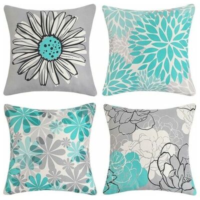 OEM Set De 4 Housses De Coussin D'Extérieur, Housses De Coussin Imperméables Housses De Coussin En Lin De Tournesol Pour La Décoration De Chambre À Coucher De Salon De Jardin De Patio (45 X 45 Cm, Ver - Publicité OEM Set De 4 Housses De Coussin D'Extérieur, Housses De Coussin Imperméables Housses De Coussin En Lin De Tournesol Pour La Décoration De Chambre À Coucher De Salon De Jardin De Patio (45 X 45 Cm, Ver - Publicité